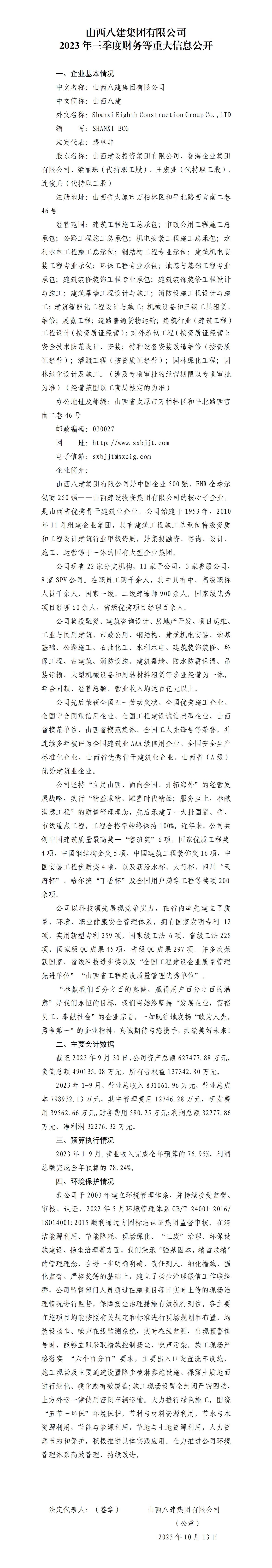 ɽ���˽��������޹�˾2023�������Ȳ�����ش���Ϣ����